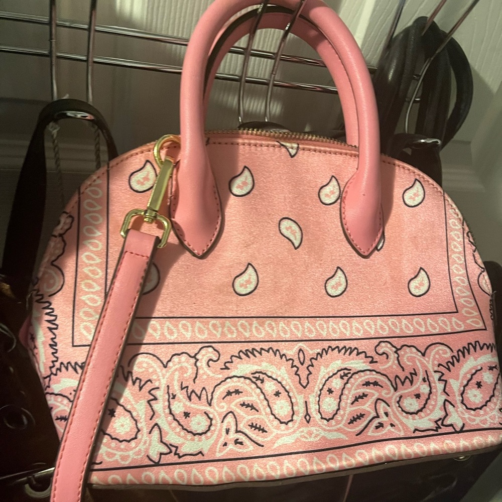 Pink bandana bag